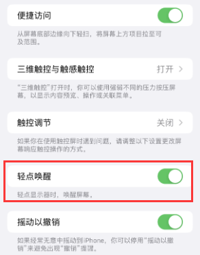 青云谱苹果授权维修站分享iPhone轻点无法唤醒怎么办 