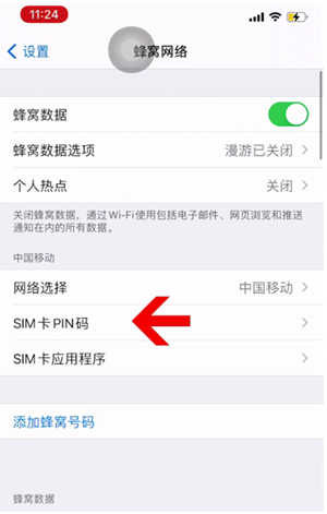 青云谱苹果14维修网分享如何给iPhone14的SIM卡设置密码 