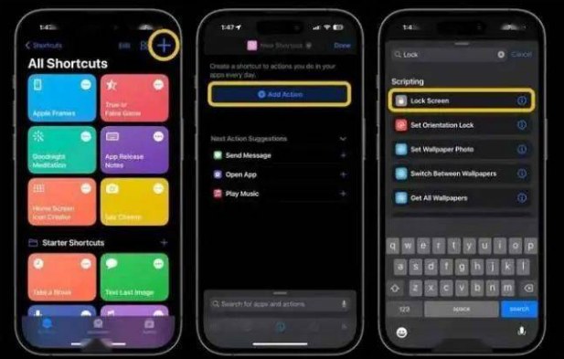 青云谱苹果14锁屏维修店分享iPhone14升级iOS16.4后如何创建锁屏快捷方式 
