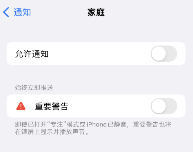 青云谱苹果14维修分享iPhone14系列机型弹出“家庭”警告后卡死如何解决 