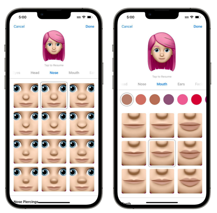 青云谱苹果手机维修分享​iOS 16中的拟我表情有了哪些变化和升级 